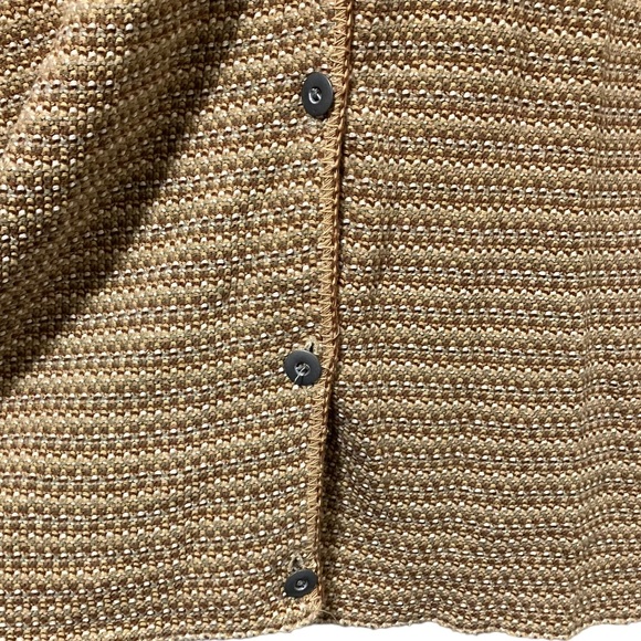Vintage Star Cody Tan Stripe Knit Sweater Vest - Picture 3 of 10
